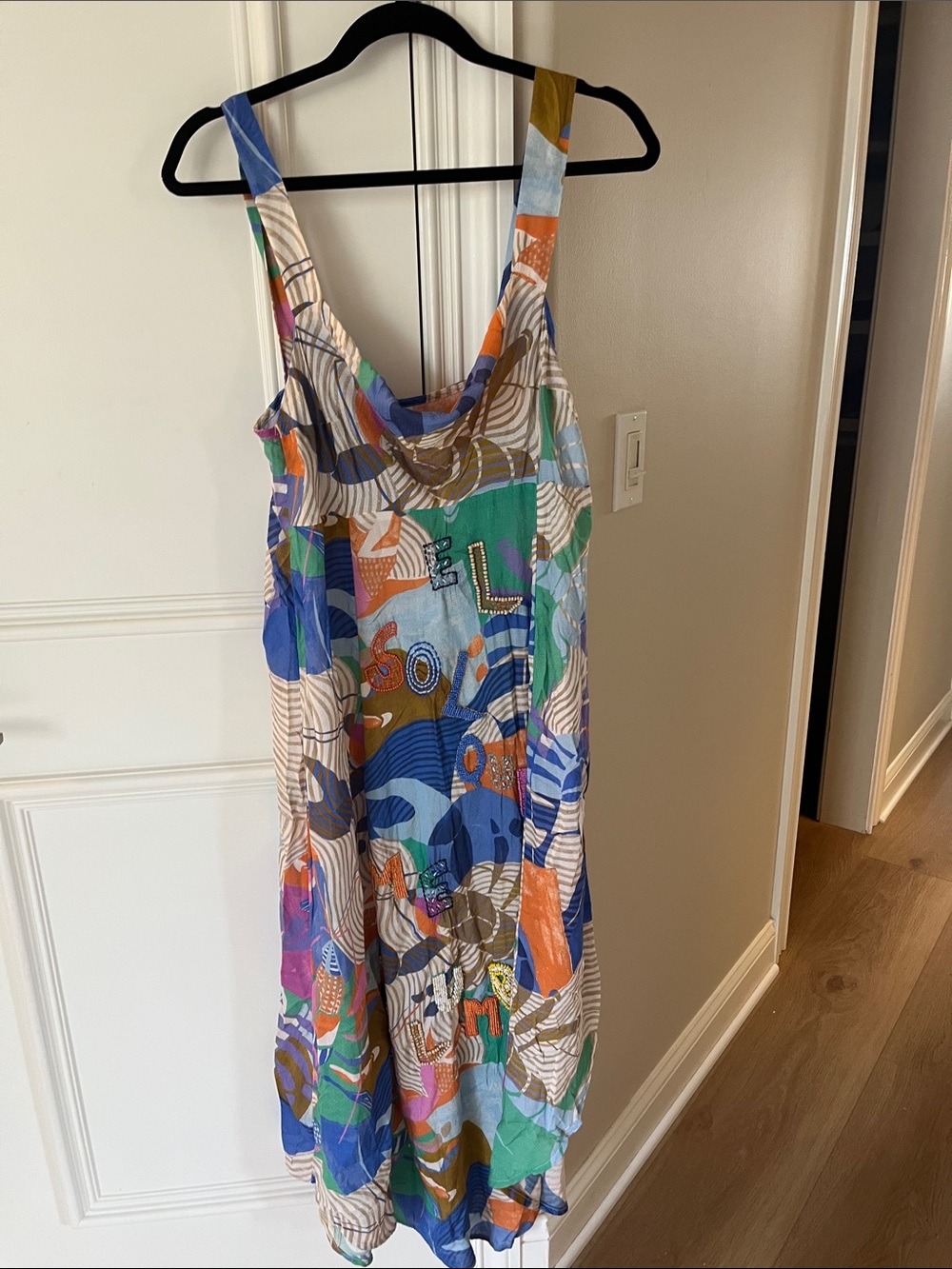 Anthropologie Celandine Multicolor Abstract Print Sleeveless Women's Dress